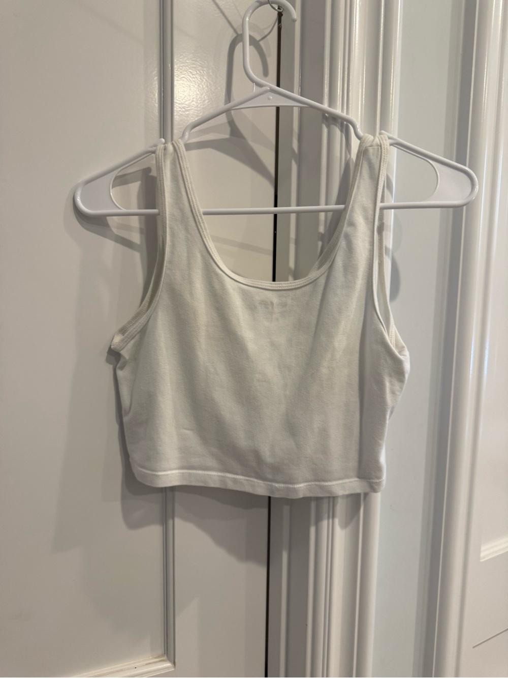wild fable White Ribbed Cropped Tank Top - Picture 3 of 3